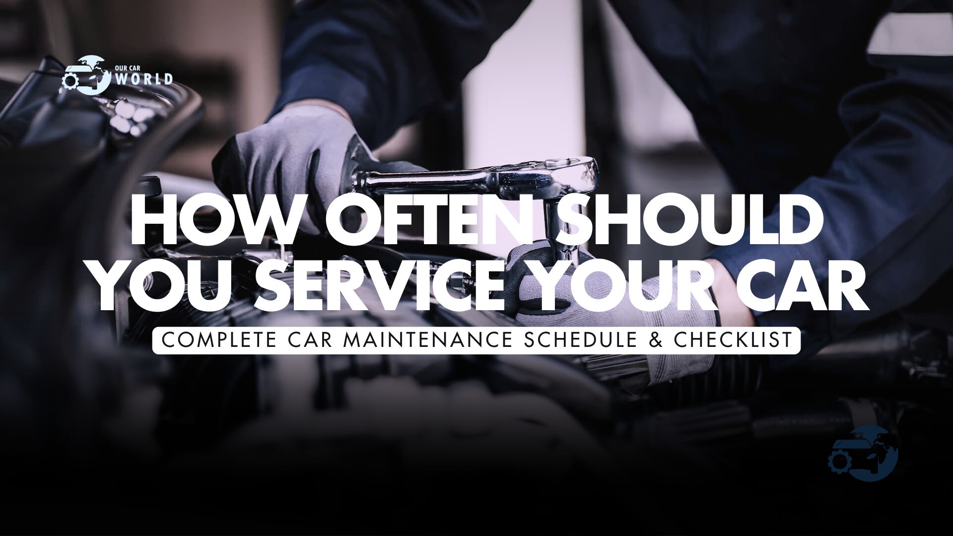 mechanic servicing car engine during routine maintenance schedule